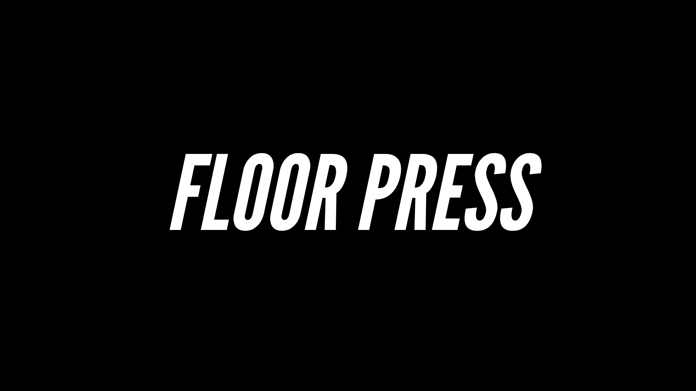 Floor Press